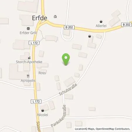 Standortübersicht der Tankstelle Eider-Treene-Sorge GmbH in 24803 Erfde