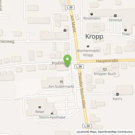 Standortübersicht der Tankstelle GP JOULE Connect GmbH in 24848 Kropp