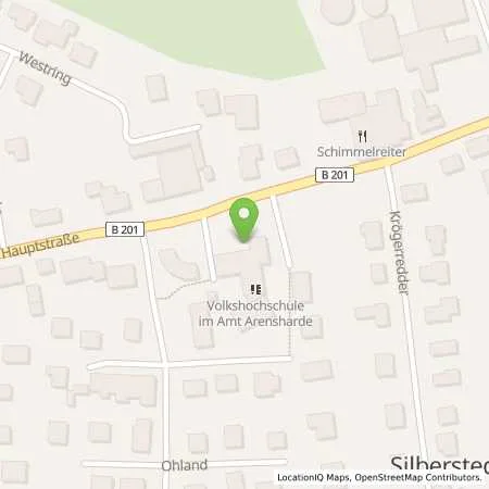 Standortübersicht der Tankstelle Eider-Treene-Sorge GmbH in 24887 Silberstedt