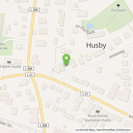 Standortübersicht der Tankstelle Stadtwerke Husum GmbH in 24975 Husby