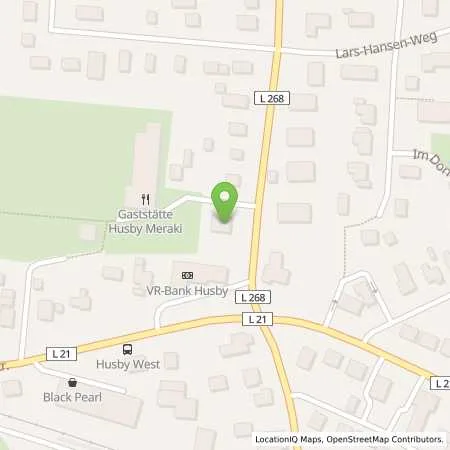 Standortübersicht der Tankstelle Stadtwerke Husum GmbH in 24975 Husby