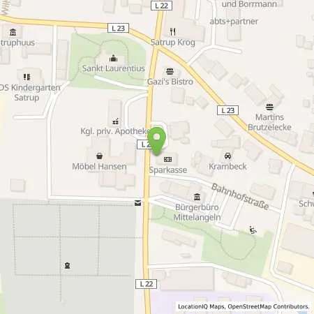 Standortübersicht der Tankstelle GP JOULE Connect GmbH in 24986 Satrup