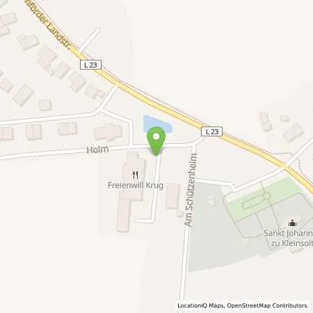 Standortübersicht der Tankstelle Stadtwerke Husum GmbH in 24991 Großsolt