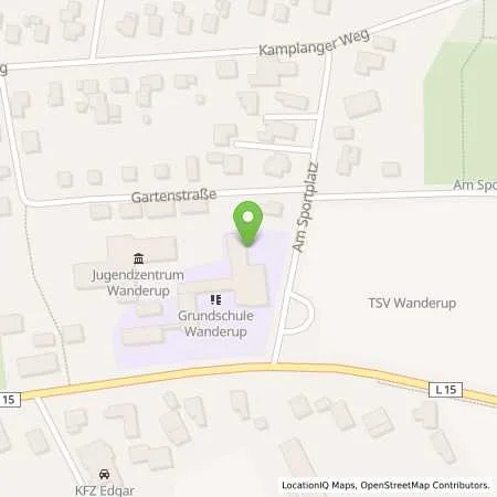 Standortübersicht der Tankstelle Gemeinde Wanderup in 24997 Wanderup