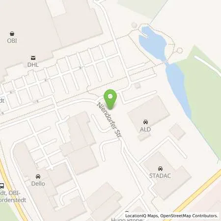 Standortübersicht der Tankstelle Stadtwerke Norderstedt (Städtischer Eigenbetrieb) in 22848 Norderstedt