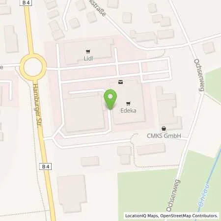 Standortübersicht der Tankstelle EDEKA Dirk Möller e. K. in 24576 Bad Bramstedt