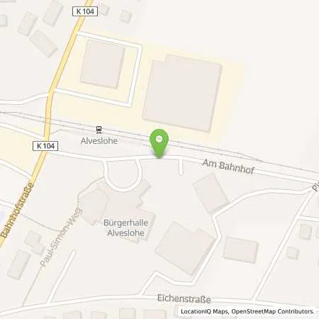 Standortübersicht der Tankstelle Stadtwerke Quickborn GmbH in 25486 Alveslohe