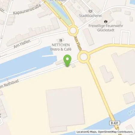 Standortübersicht der Tankstelle Stadtwerke Glückstadt GmbH in 25348 Glückstadt