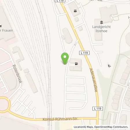 Standortübersicht der Tankstelle Stadtwerke Itzehoe GmbH in 25524 Itzehoe