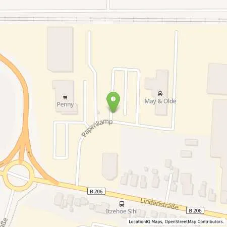 Standortübersicht der Tankstelle May & Olde GmbH in 25524 Itzehoe