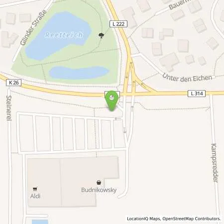 Standortübersicht der Tankstelle ewerk Sachsenwald GmbH in 21465 Reinbek