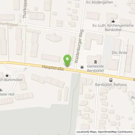 Standortübersicht der Tankstelle ewerk Sachsenwald GmbH in 22885 Barsbüttel