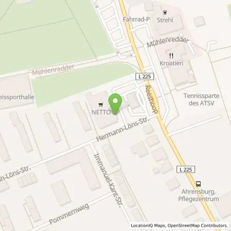 Standortübersicht der Tankstelle Charge-ON in 22926 Ahrensburg