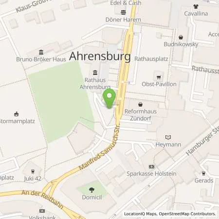 Standortübersicht der Tankstelle Stadtwerke Ahrensburg GmbH in 22926 Ahrensburg