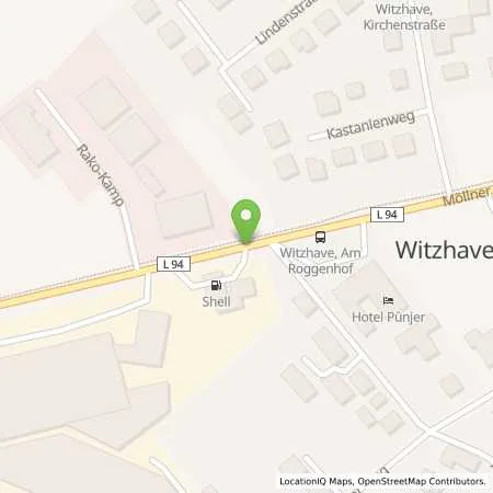 Standortübersicht der Tankstelle Shell Deutschland Oil GmbH in 22969 Witzhave