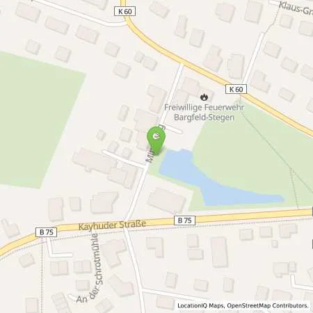 Standortübersicht der Tankstelle Vereinigte Stadtwerke GmbH in 23863 Bargfeld-Stegen