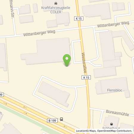 Standortübersicht der Strom (Elektro) Tankstelle: Meesenburg Großhandel KG in 24941, Flensburg