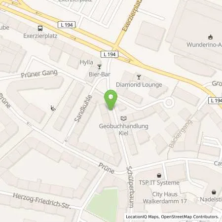 Standortübersicht der Tankstelle Stadtwerke Kiel AG in 24103 Kiel
