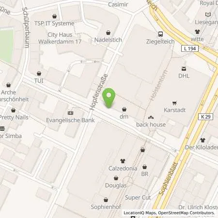 Standortübersicht der Tankstelle Stadtwerke Kiel AG in 24103 Kiel