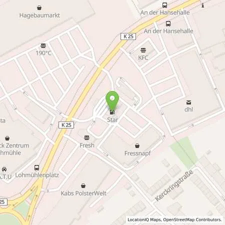 Standortübersicht der Tankstelle ORLEN Deutschland GmbH in 23554 Lübeck