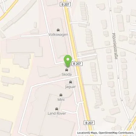 Standortübersicht der Tankstelle Autohaus Hansa Nord GmbH in 23560 Lübeck