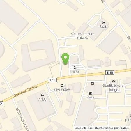 Standortübersicht der Tankstelle Stadtwerke Lübeck GmbH in 23560 Lübeck