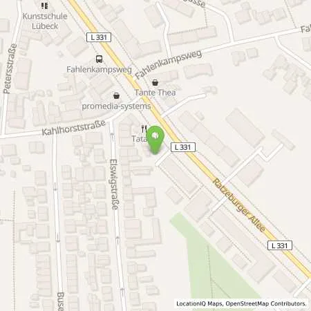 Standortübersicht der Tankstelle Allego GmbH in 23562 Lübeck