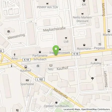 Standortübersicht der Tankstelle Netz Lübeck GmbH in 23566 Lübeck