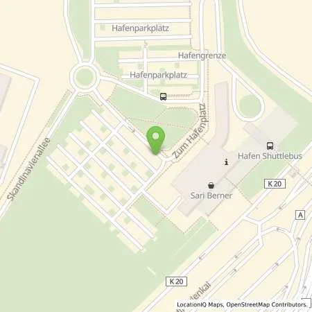 Standortübersicht der Tankstelle Allego GmbH in 23570 Lübeck