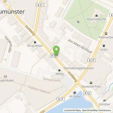 Standortübersicht der Tankstelle SWN Stadtwerke Neumünster GmbH in 24534 Neumünster