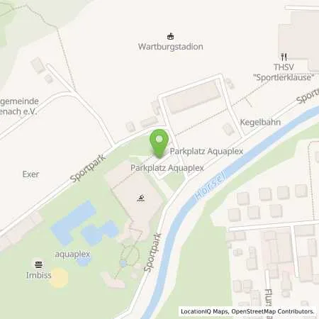 Standortübersicht der Tankstelle Eisenacher Versorgungs-Betriebe GmbH in 99817 Einseach