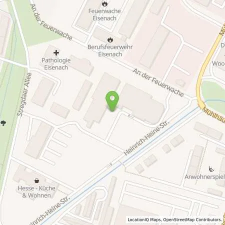 Standortübersicht der Tankstelle Autohaus Göthling GmbH in 99817 Eisenach