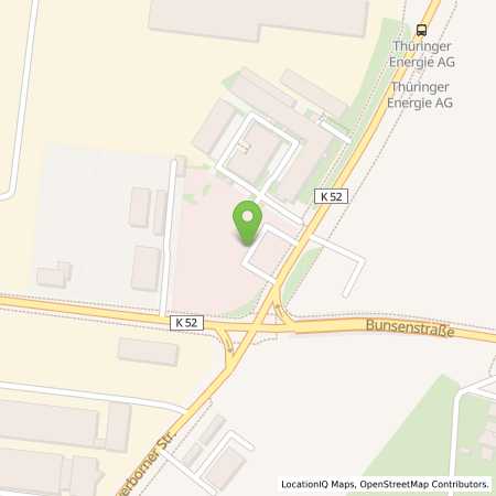 Standortübersicht der Strom (Elektro) Tankstelle: Thüringer Energie AG in 99087, Erfurt
