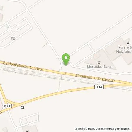 Standortübersicht der Tankstelle SWE Energie GmbH in 99092 Erfurt