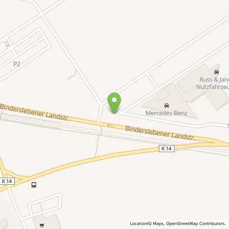 Standortübersicht der Tankstelle SWE Energie GmbH in 99092 Erfurt