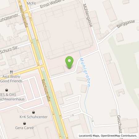 Standortübersicht der Strom (Elektro) Tankstelle: Energieversorgung Gera GmbH in 07545, Gera