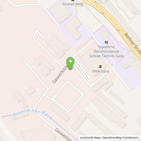 Standortübersicht der Strom (Elektro) Tankstelle: Energieversorgung Gera GmbH in 07546, Gera