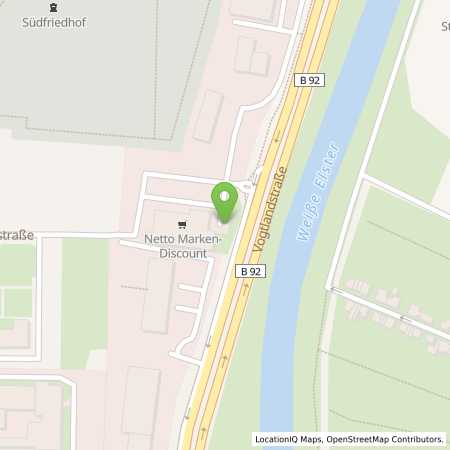 Standortübersicht der Strom (Elektro) Tankstelle: Energieversorgung Gera GmbH in 07549, Gera