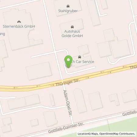 Standortübersicht der Tankstelle Allego GmbH in 07552 Gera