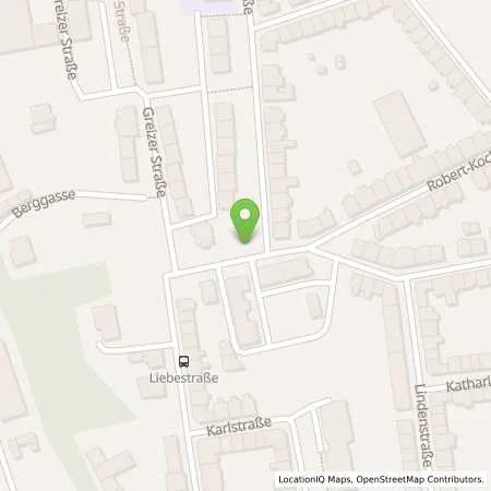 Standortübersicht der Tankstelle Energieversorgung Gera GmbH in 07552 Gera