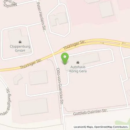 Standortübersicht der Tankstelle Cloppenburg GmbH in 07552 Gera