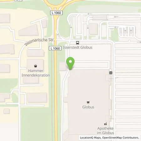 Standortübersicht der Tankstelle amperio GmbH in 07751 Jena (Isserstedt)