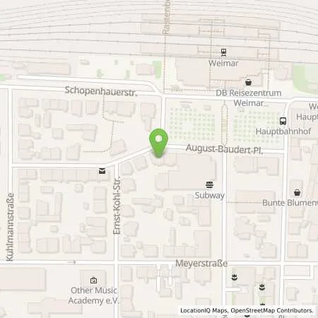 Standortübersicht der Tankstelle Stadtwerke Weimar Stadtversorgungs-GmbH in 99423 Weimar