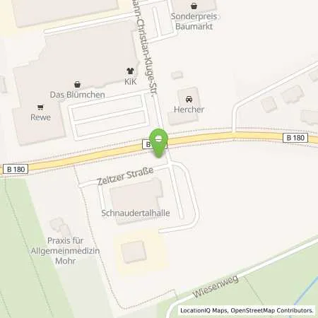 Standortübersicht der Tankstelle envia Mitteldeutsche Energie AG in 03448 Meuselwitz