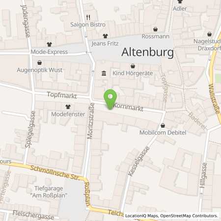 Strom Tankstellen Details Energie- und Wasserversorgung Altenburg GmbH in 04600 Altenburg ansehen