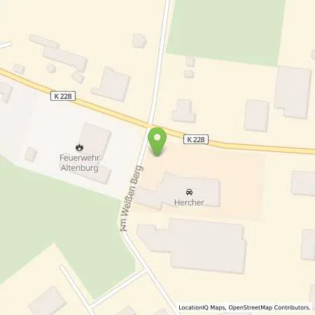 Standortübersicht der Tankstelle Hercher Die Service Familie GmbH in 04600 Altenburg