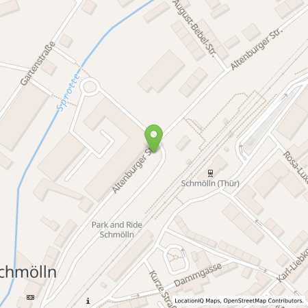 Standortübersicht der Strom (Elektro) Tankstelle: envia Mitteldeutsche Energie AG in 04626, Schmlln