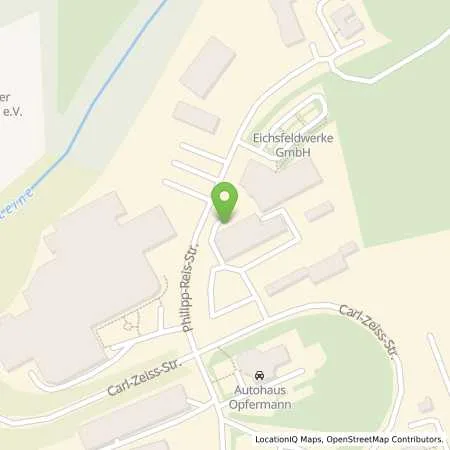 Standortübersicht der Tankstelle EW Eichsfeldgas GmbH in 37339 Heilbad Heiligenstadt