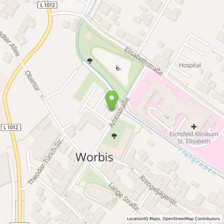 Standortübersicht der Tankstelle EW Eichsfeldgas GmbH in 37339 Leinefelde (Worbis)