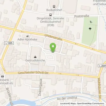 Standortübersicht der Tankstelle EW Eichsfeldgas GmbH in 37351 Dingelstädt